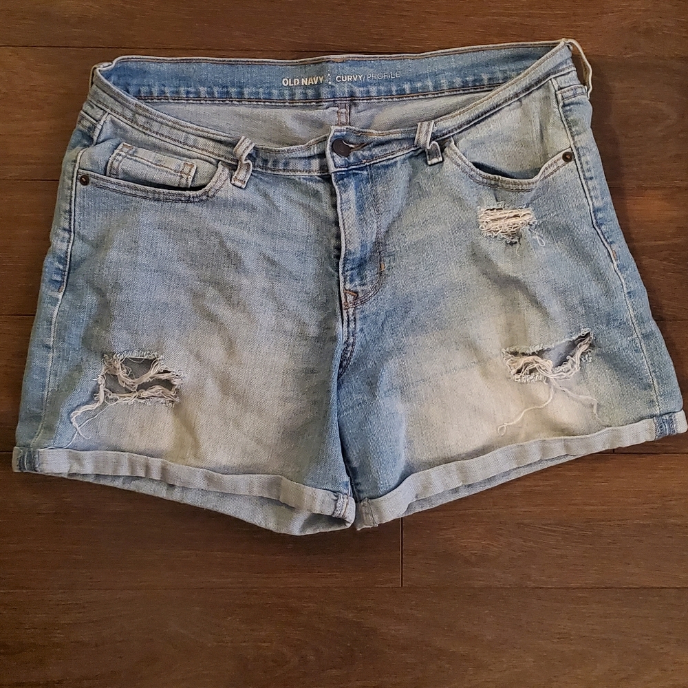Old Navy Curvy Profile Denim Shorts Size 10